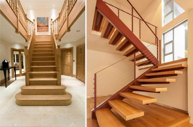 Nên chọn chất liệu cầu thang phù hợp ngôi nhà