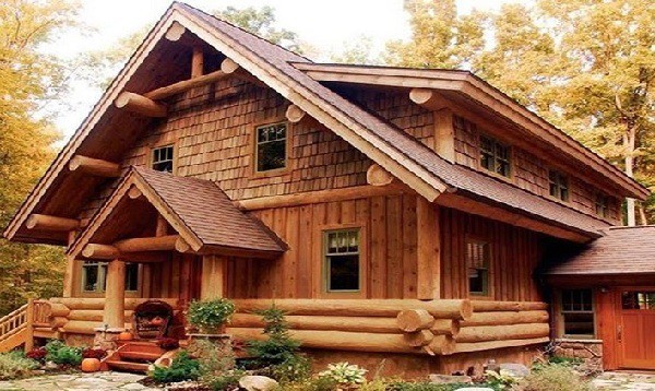 Mẫu nhà gỗ sân vườn đẹp