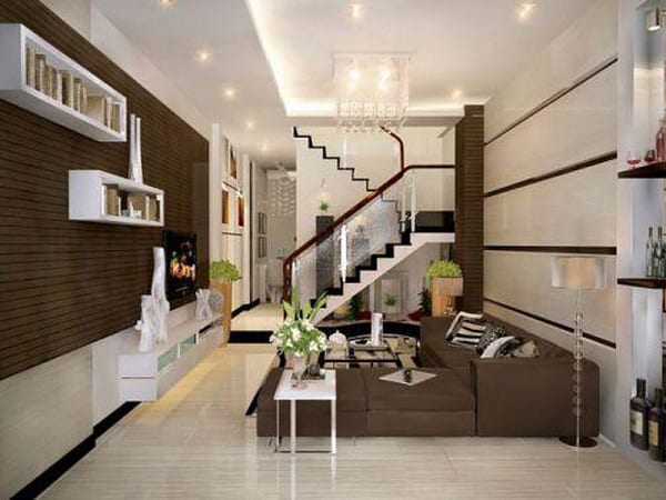 3 cách thiết kế nội thất phòng khách giúp nhà ống SIÊU RỘNG