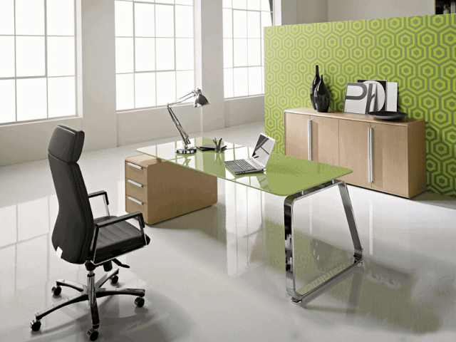 Văn phòng làm việc nhỏ được thiết kế với những chi tiết tiện nghi, loại bỏ các món nội thất không cần thiết