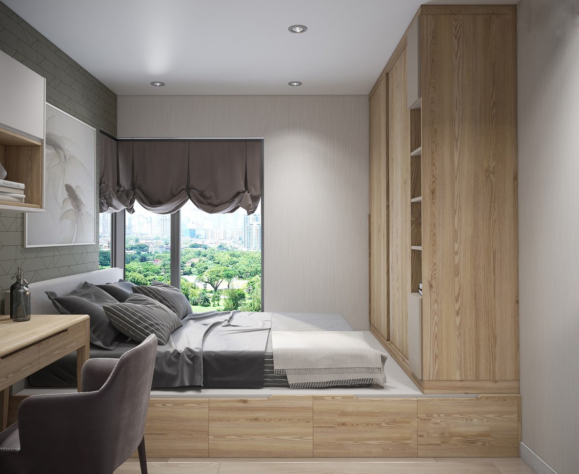 đánh giá cách thiết kế cho Căn Hộ 54m² thêm một phòng ngủ độc đáo