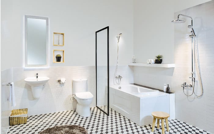 Cải tạo phòng tắm thì cần phải thiết kế một cách hài hòa về vị trí đặt của các vật dụng trong phòng tắm chuẩn nhất
