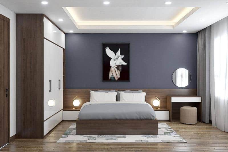 Mẫu trần thạch cao phòng ngủ ấn tượng 2024 sẽ khiến bạn xao xuyến với những họa tiết và trang trí đẹp mắt. Với sự kết hợp giữa truyền thống và hiện đại, bạn sẽ có một phòng ngủ tuyệt vời và đầy sức sống.