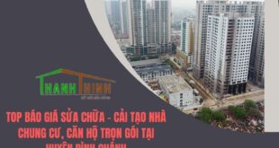 TOP Báo giá sửa chữa - cải tạo nhà chung cư, căn hộ trọn gói tại Huyện Bình Chánh