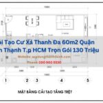 Cải Tạo Cư Xá Thanh Đa 60m2 Quận Bình Thạnh T.p HCM Trọn Gói 130 Triệu